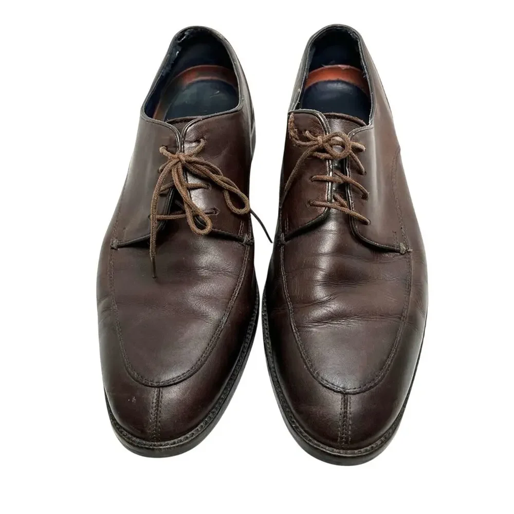 Cole Haan Grand OS Mens Dark Brown Genuine Leather Oxford Dress Shoes sz 11